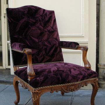 STAFFORD VELVET 'CUBIST Pleat' color Henna Louis XIV_preview