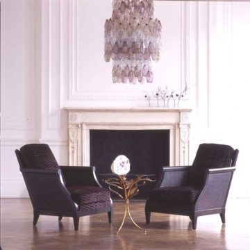 STAFFORD VELVET 'SWOOP PLEAT' on Hutton Chairs_preview