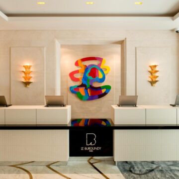 CASCADE wall sconces - Le Burgundy Hotel Paris
