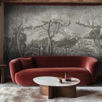 arcadia install burgandy sofa copy